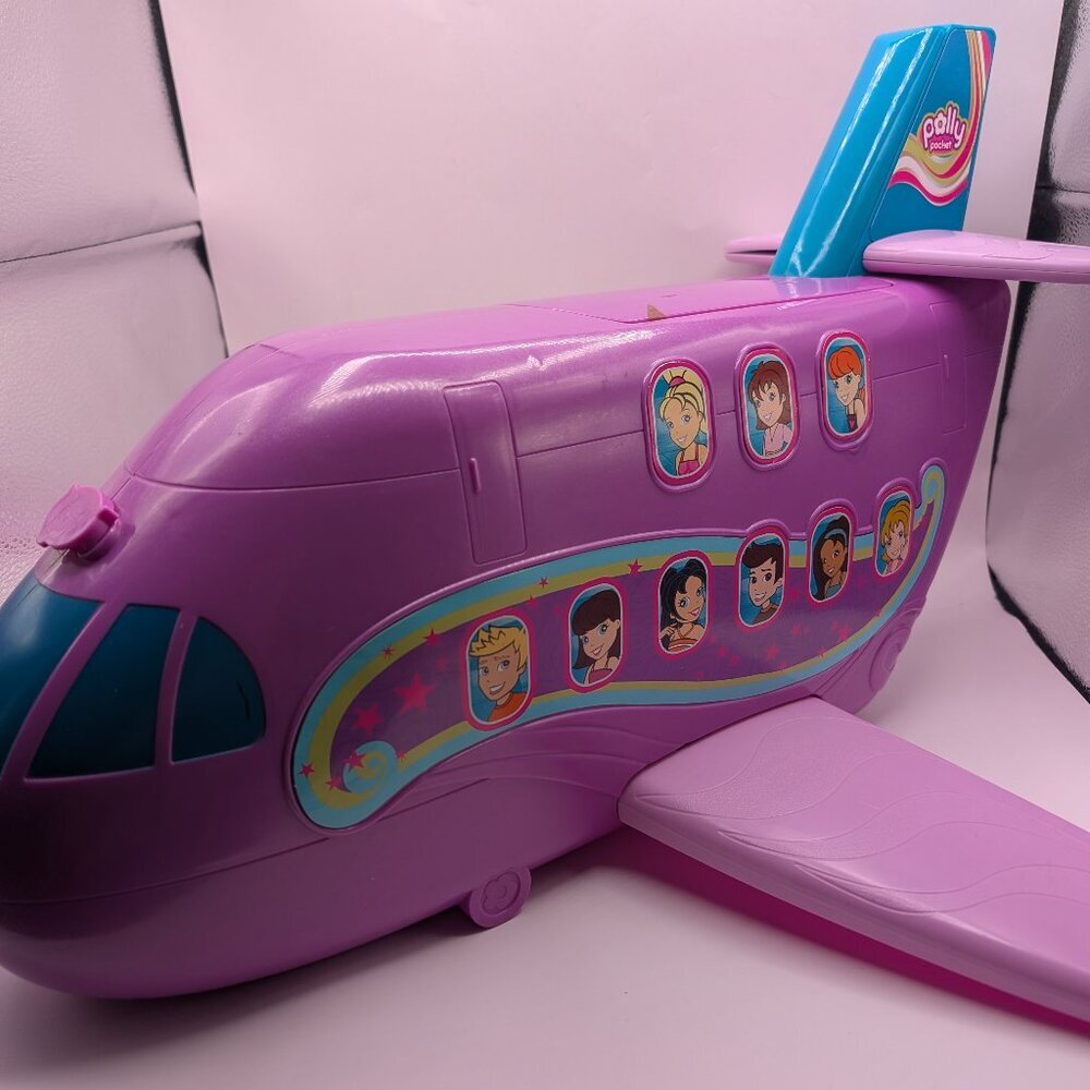 Polly Pocket Jumbo Jet Airplane Playset - Incomplete